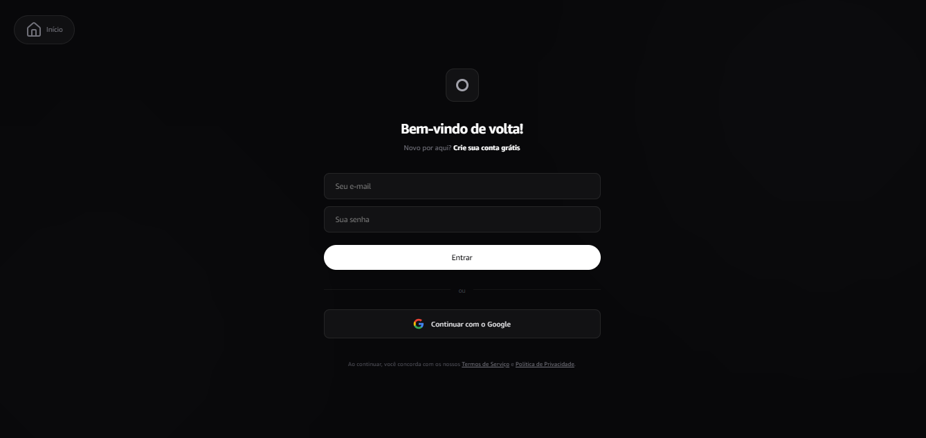 Tela de Login Interact Suite 26